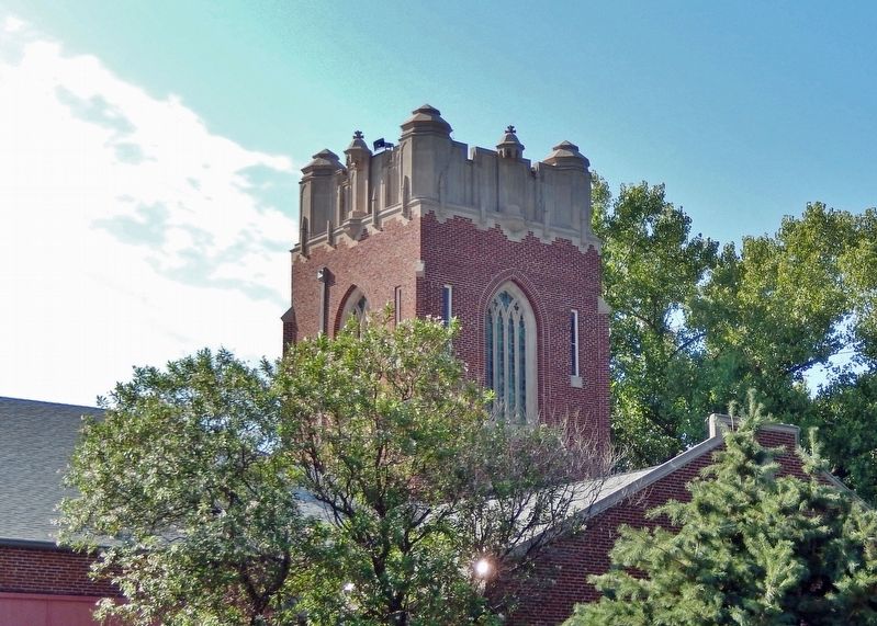 Herod Hall (<i>tower detail</i>) image. Click for full size.