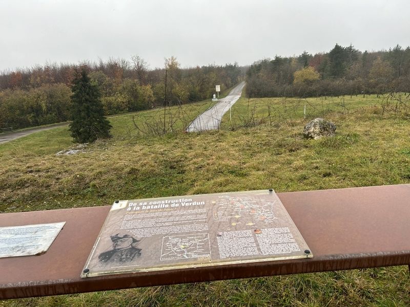 De sa construction � la bataille de Verdun Marker image. Click for full size.