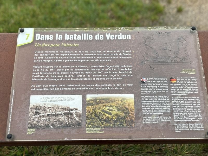 Dans la bataille de Verdun Marker image. Click for full size.
