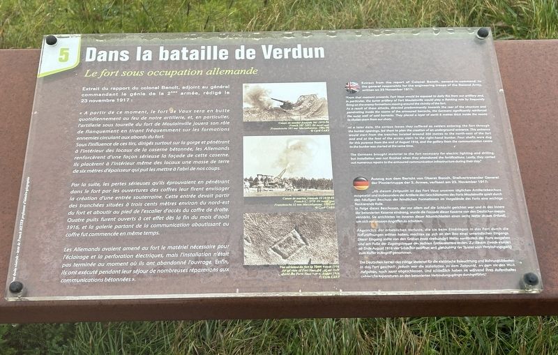 Dans la bataille de Verdun Marker image. Click for full size.