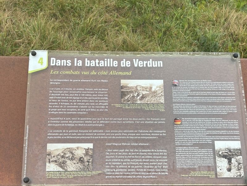 Dans la bataille de Verdun Marker image. Click for full size.