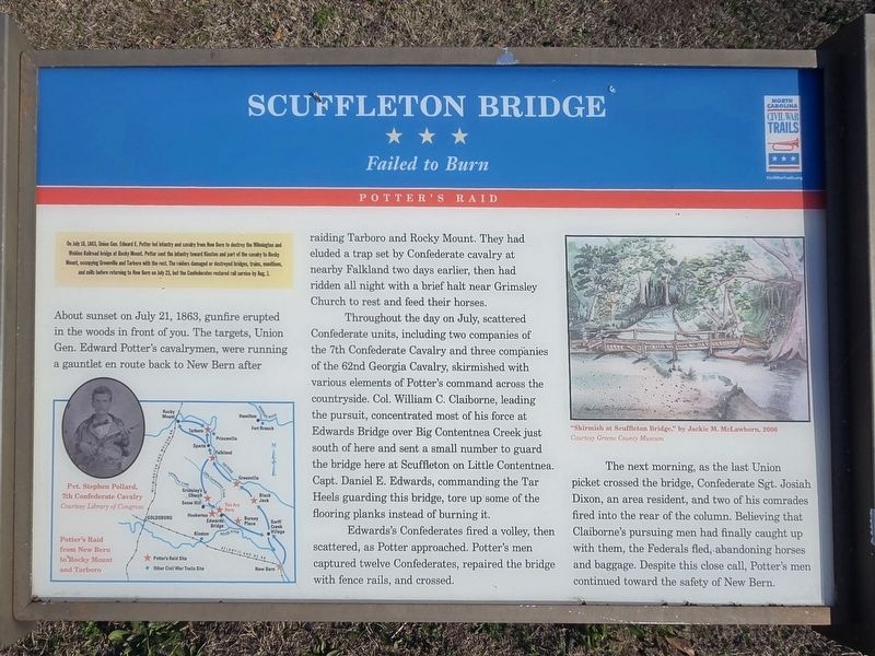 Scuffleton Bridge Marker image. Click for full size.