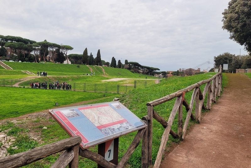 The view of the Modern Age Marker with the Circus Maximus in the background image. Click for full size.