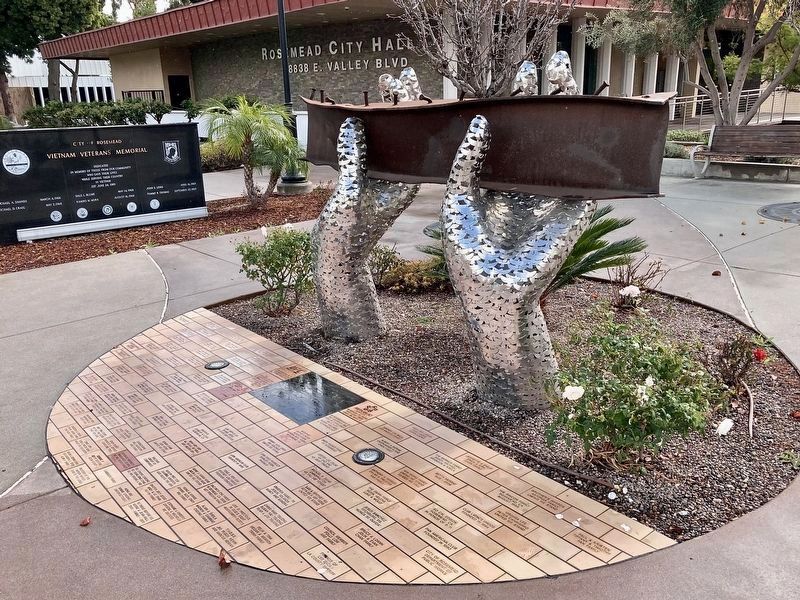 Rosemead 9/11 Memorial image. Click for full size.
