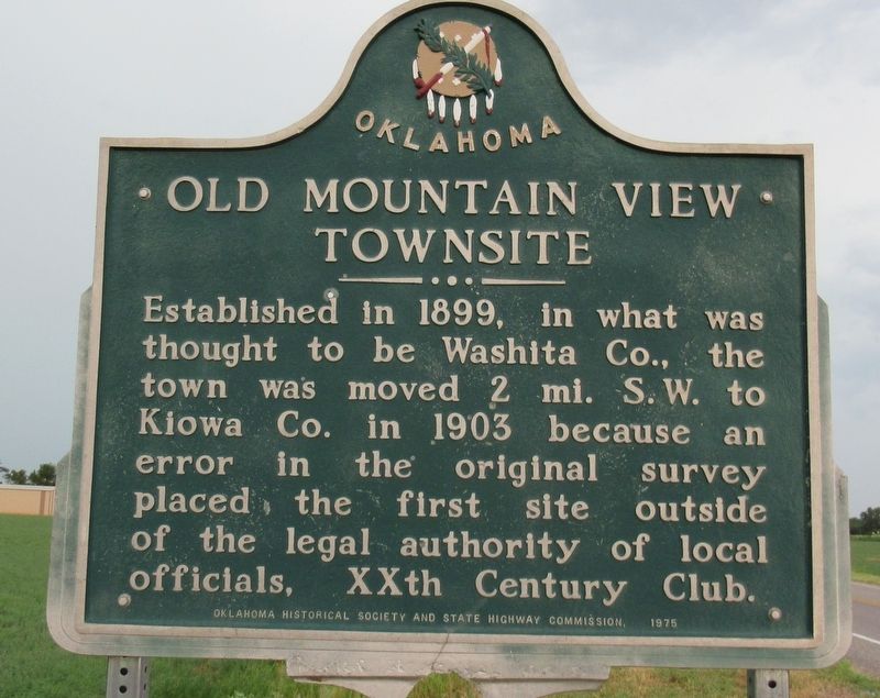 Old Mountain View Townsite Marker. Click for full size. Old Mountain View Townsite Marker image. Click for full size.
