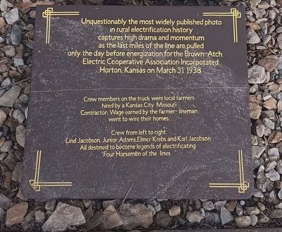 "Four Horsemen of the Lines" Marker. Click for full size. "Four Horsemen of the Lines" Marker image. Click for full size.