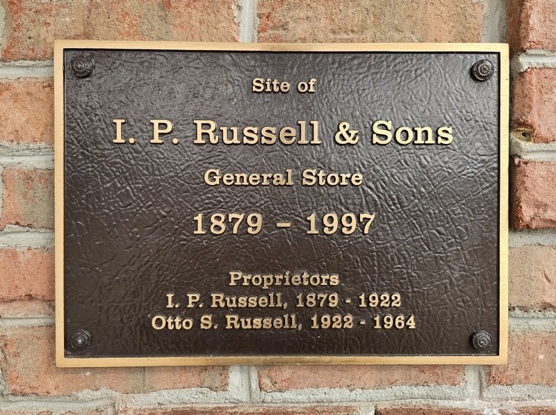 I. P. Russell & Sons Marker. Click for full size. I. P. Russell & Sons Marker image. Click for full size.