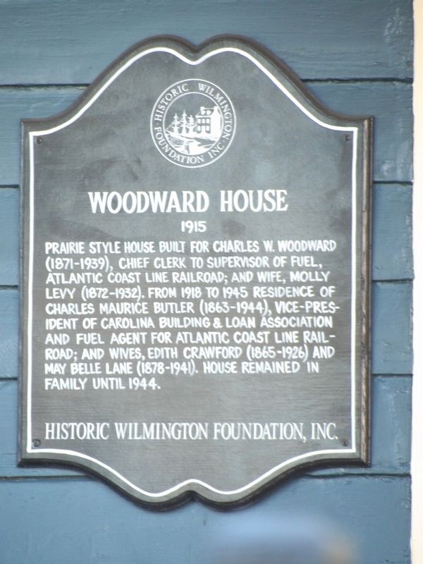 Woodward House Marker image. Click for full size.