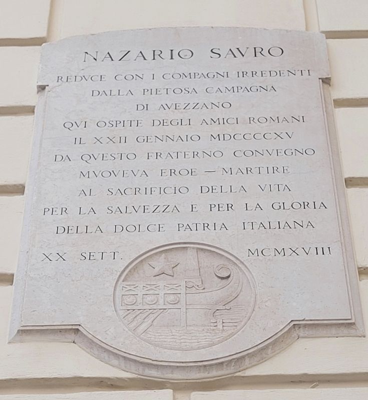 Nazario Savro Marker. Click for full size. Nazario Savro Marker image. Click for full size.