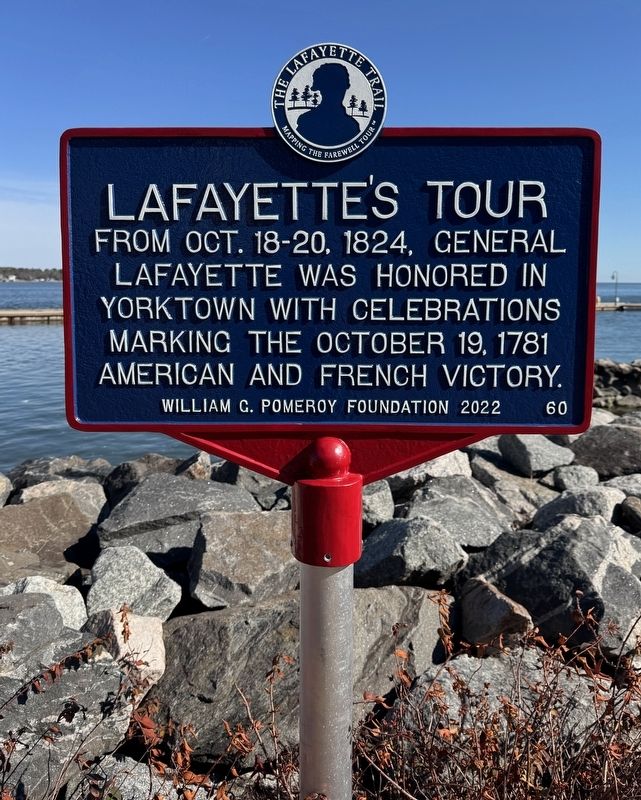 Lafayette�s Tour Marker image. Click for full size.