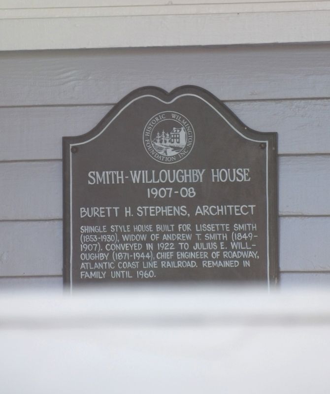 Smith-Willoughby House Marker. Click for full size. Smith-Willoughby House Marker image. Click for full size.