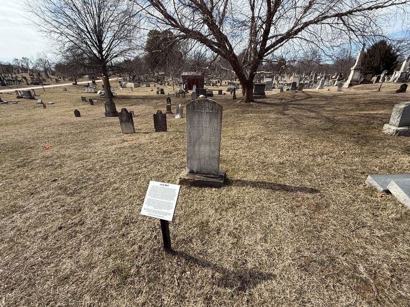 Lucy Bell Marker and Gravestone. Click for full size. Lucy Bell Marker and Gravestone image. Click for full size.