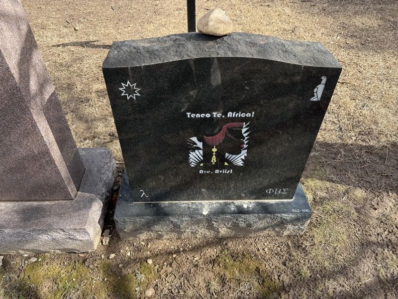 Alain LeRoy Locke Grave Stone [Reverse] image. Click for full size.