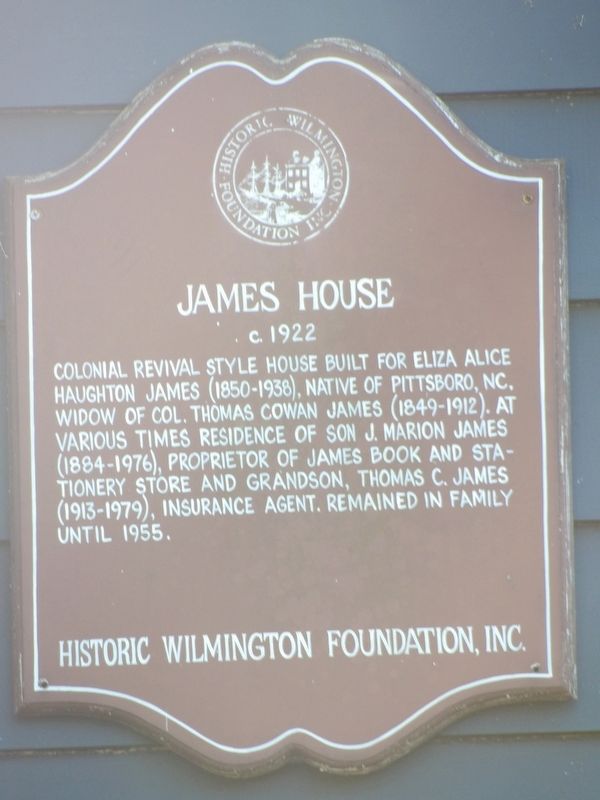 James House Marker image. Click for full size.