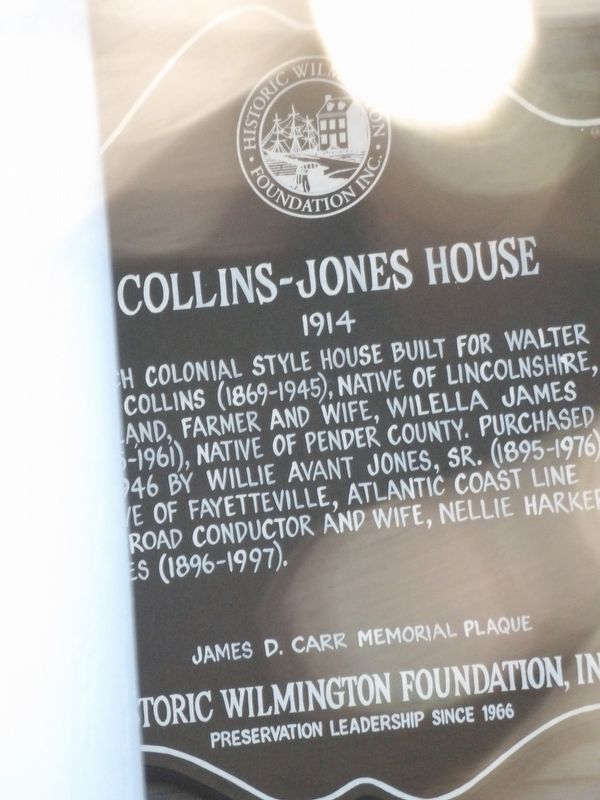Collins-Jones House Marker. Click for full size. Collins-Jones House Marker image. Click for full size.