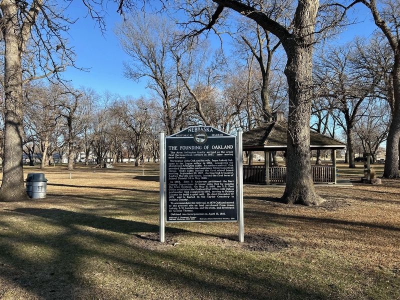 The Founding of Oakland Marker. Click for full size. The Founding of Oakland Marker image. Click for full size.