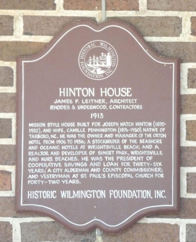 Hinton House Marker. Click for full size. Hinton House Marker image. Click for full size.