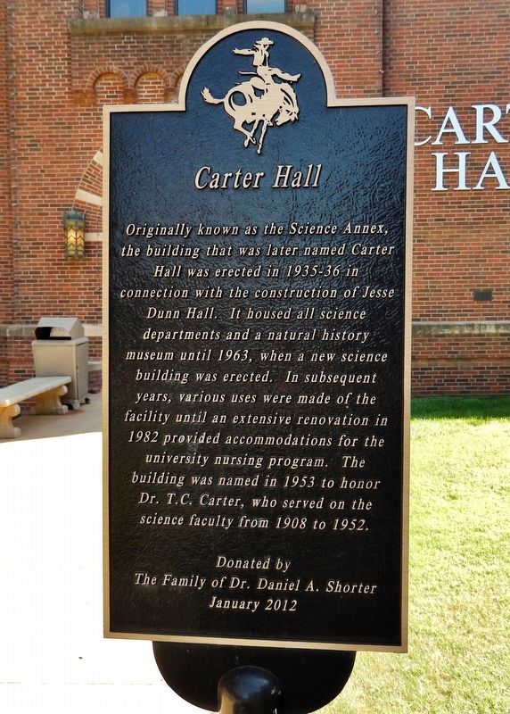 Carter Hall Marker image. Click for full size.