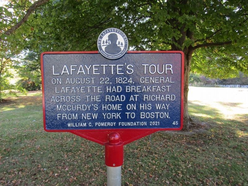 Lafayette's Tour Marker image. Click for full size.
