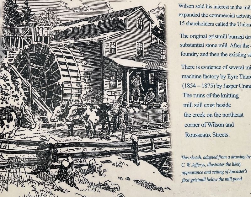 Mills of Ancaster marker photo and caption detail image. Click for full size.