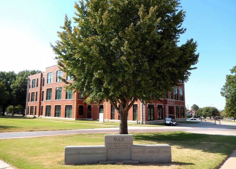 ΦΛΧ Commemorates Veterans of Foreign Wars from Northwestern State College Marker. Click for full size. ΦΛΧ Commemorates Veterans of Foreign Wars from Northwestern State College Marker image. Click for full size.