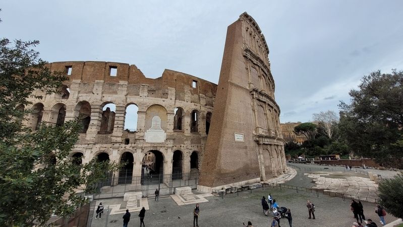 The view of the Colosseum. Click for full size. The view of the Colosseum image. Click for full size.