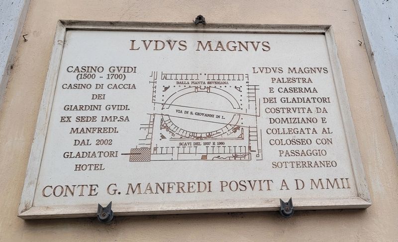 Ludus Magnus Marker. Click for full size. Ludus Magnus Marker image. Click for full size.