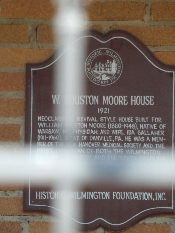 W. Houston Moore House Marker. Click for full size. W. Houston Moore House Marker image. Click for full size.