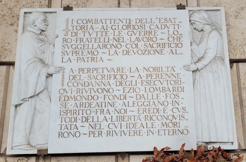 Ezio Lombardi and Edmondo Fondi Marker image. Click for full size.