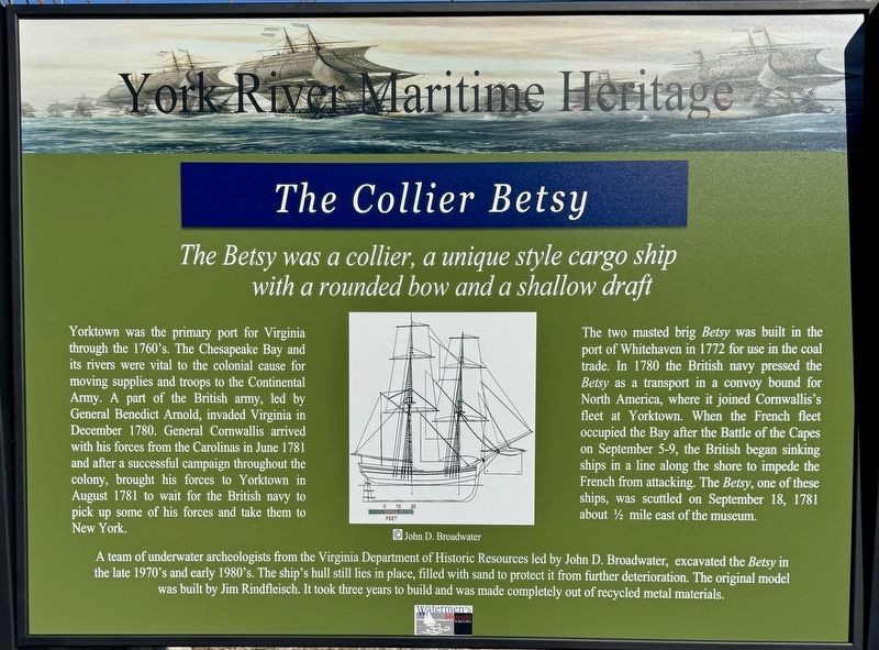 The Collier Betsy Marker. Click for more information. The Collier Betsy Marker image. Click for more information.
