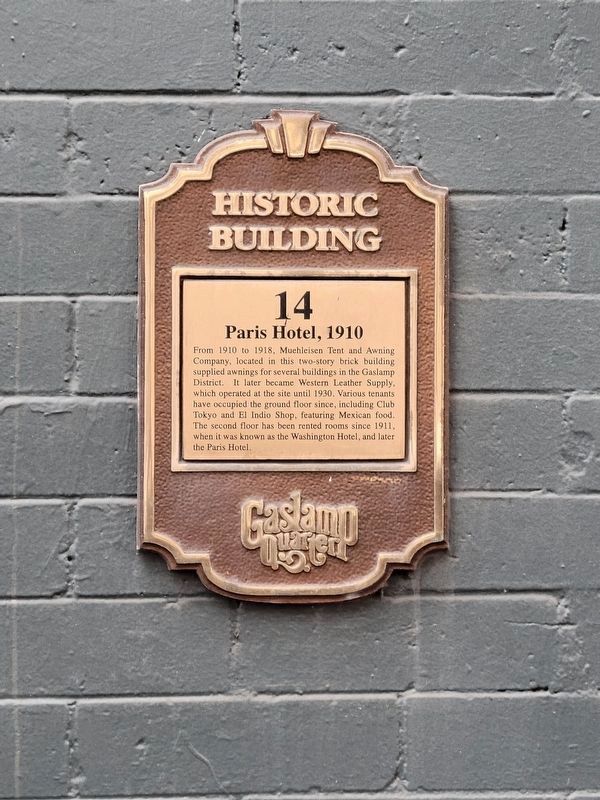 Paris Hotel Marker image. Click for full size.