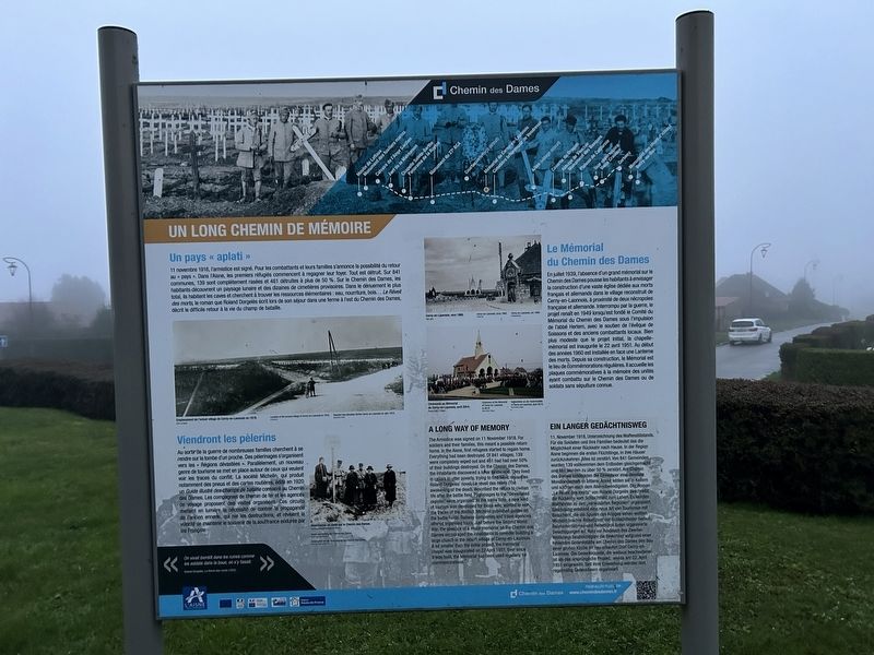 Un Long Chemin de Mémoire Marker. Click for full size. Un Long Chemin de Mémoire Marker image. Click for full size.