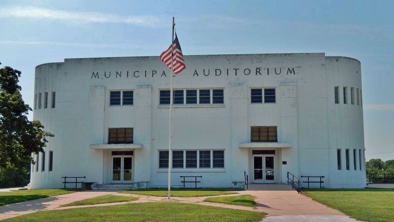 David City Park Municipal Auditorium (<i>north elevation</i>). Click for full size. David City Park Municipal Auditorium (<i>north elevation</i>) image. Click for full size.