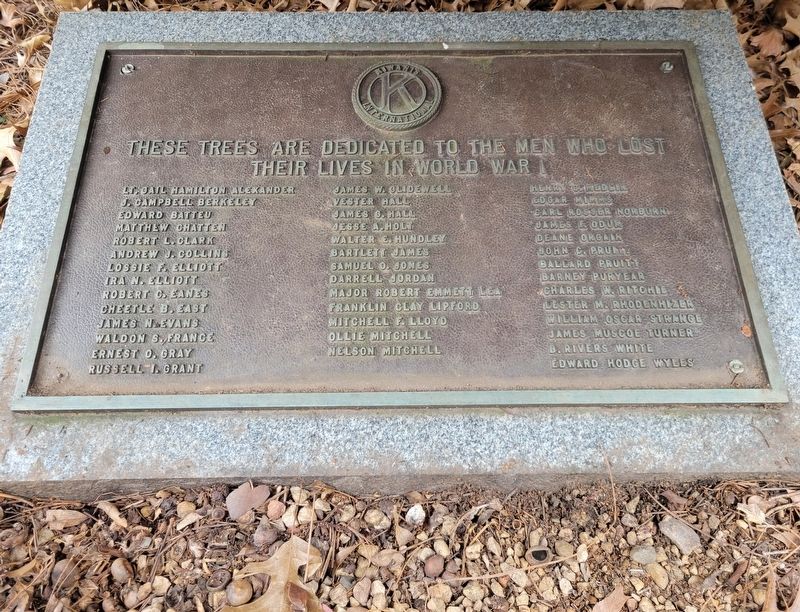 World War I Memorial Marker. Click for full size. World War I Memorial Marker image. Click for full size.