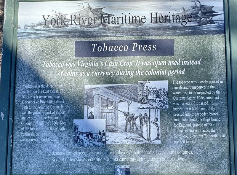 Tobacco Press Marker image. Click for full size.