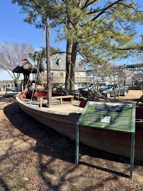 The Virginia State Navy Gunboat Henry Marker image. Click for full size.