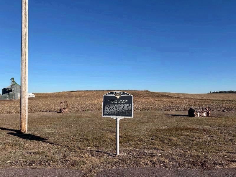 Victor Colson Homestead Marker. Click for full size. Victor Colson Homestead Marker image. Click for full size.