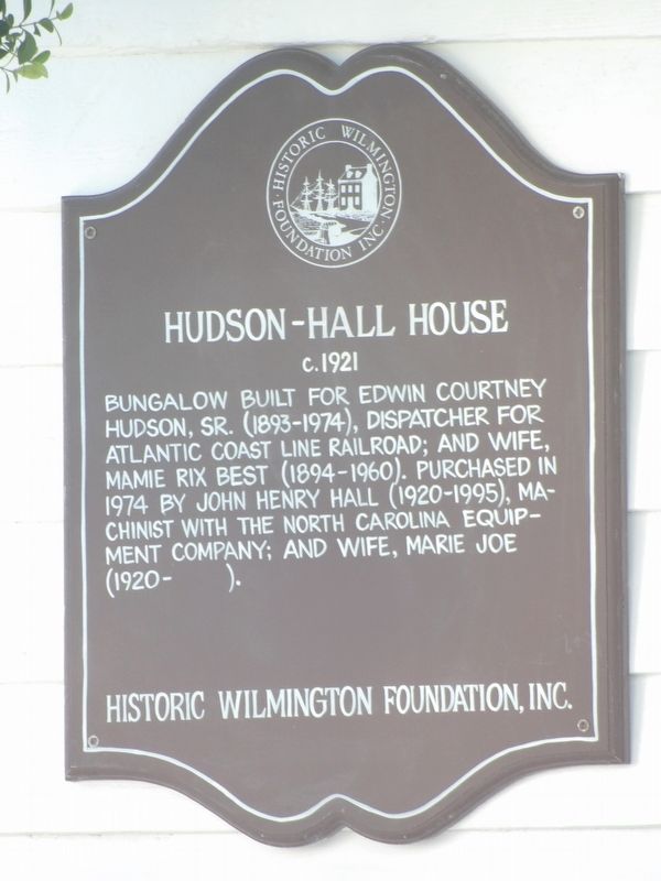 Hudson-Hall House Marker. Click for full size. Hudson-Hall House Marker image. Click for full size.