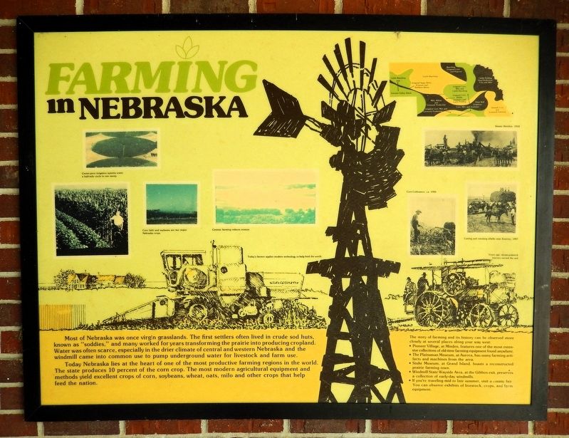 Farming in Nebraska Marker image. Click for full size.