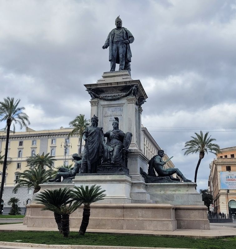 The Monument to Camillo Benso Count of Cavour. Click for full size. The Monument to Camillo Benso Count of Cavour image. Click for full size.