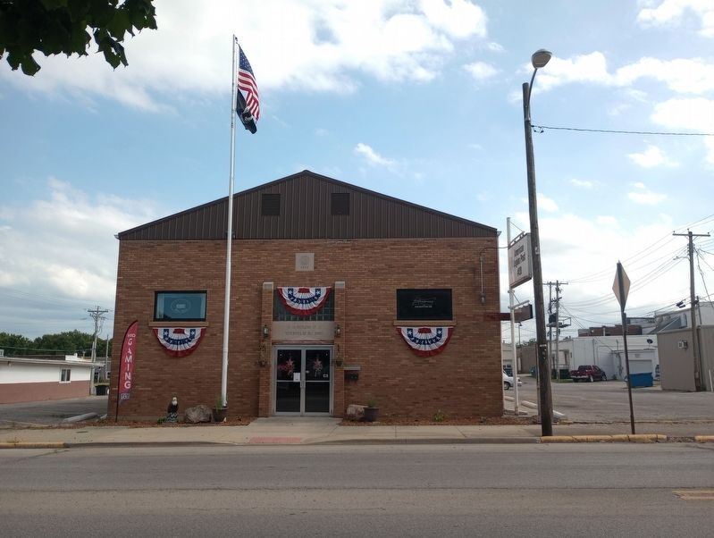 American Legion Post No. 20 Veterans Memorial Building Marker. Click for full size. American Legion Post No. 20 Veterans Memorial Building Marker image. Click for full size.