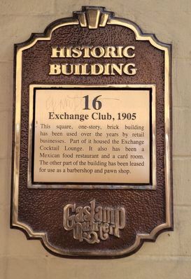 Exchange Club Marker image. Click for full size.