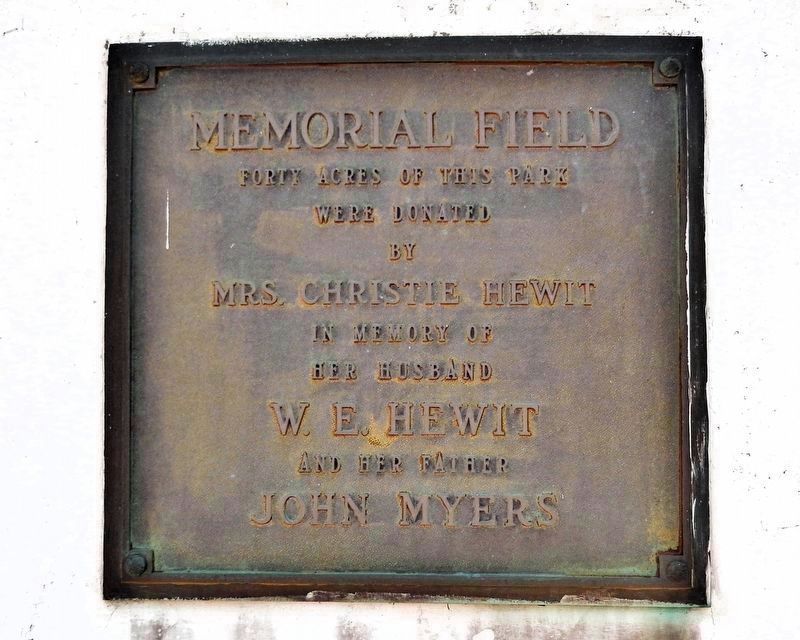 Memorial Field Donation Marker. Click for full size. Memorial Field Donation Marker image. Click for full size.