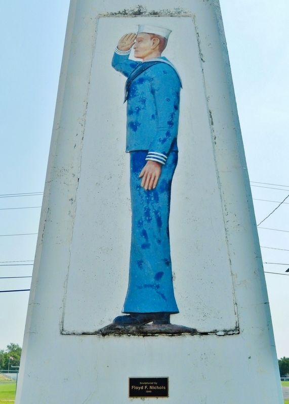 Memorial Field Right Pylon Sailor. Click for full size. Memorial Field Right Pylon Sailor image. Click for full size.