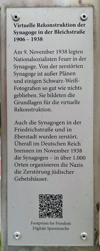 Virtuelle Rekonstruktion der Synagoge / Virtual Reconstruction of the Synagogue Marker image. Click for full size.