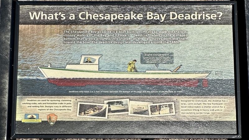 What�s a Chesapeake Bay Deadrise? Marker image. Click for full size.
