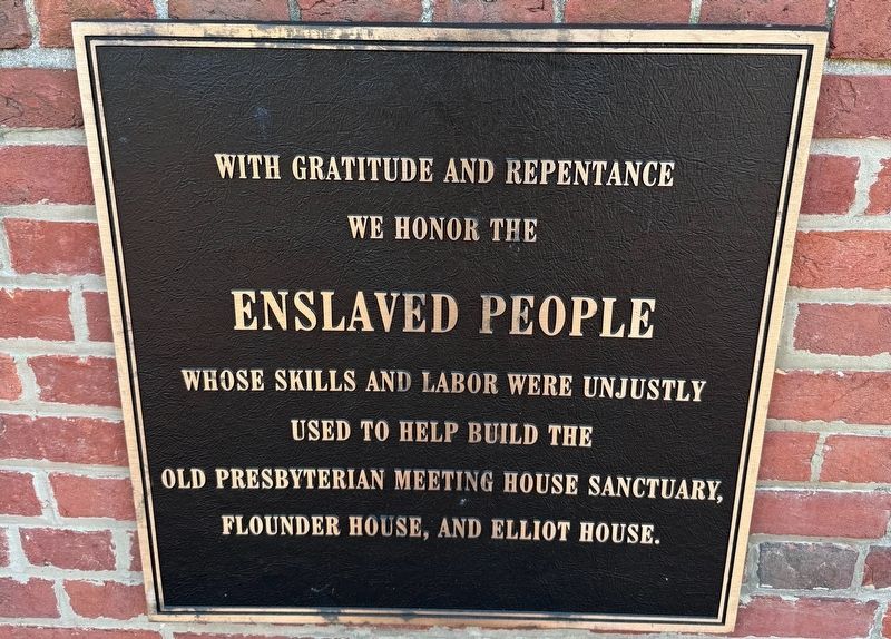 Enslaved Labor Acknowledgement Marker. Click for full size. Enslaved Labor Acknowledgement Marker image. Click for full size.