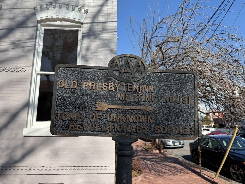 AAA Auto Club signage a couple blocks away from the Meeting House image. Click for full size.