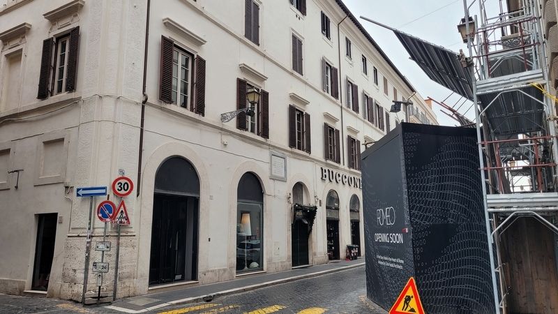 The view of the Eleonora de Fonseca Pimentel Marker from the street image. Click for full size.