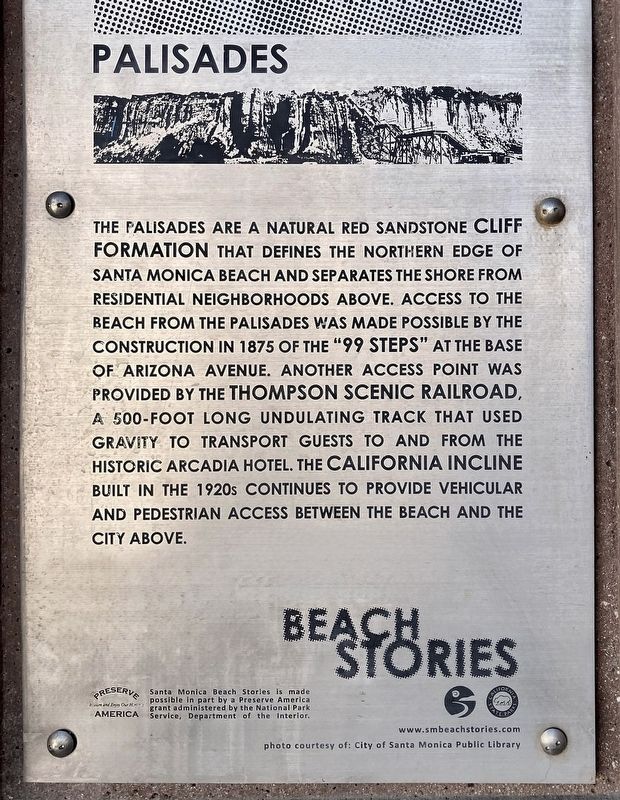 Palisades Marker. Click for full size. Palisades Marker image. Click for full size.